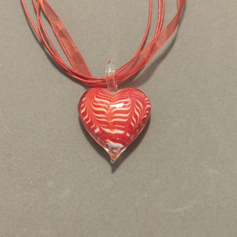 Glass Heart Necklace